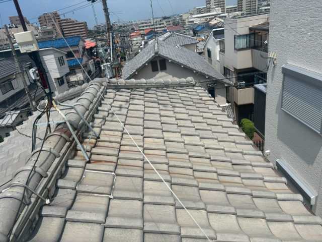 瓦屋根全体の様子
